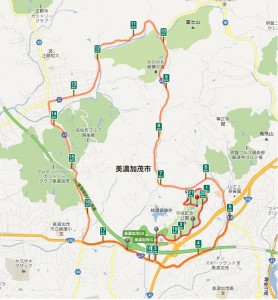 昭和村マラソンコース