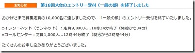 長野マラソン受付終了