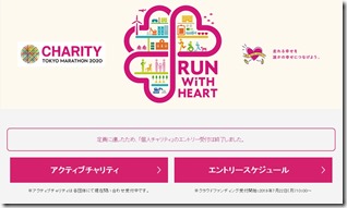 東京マラソン2020チャリティ終了