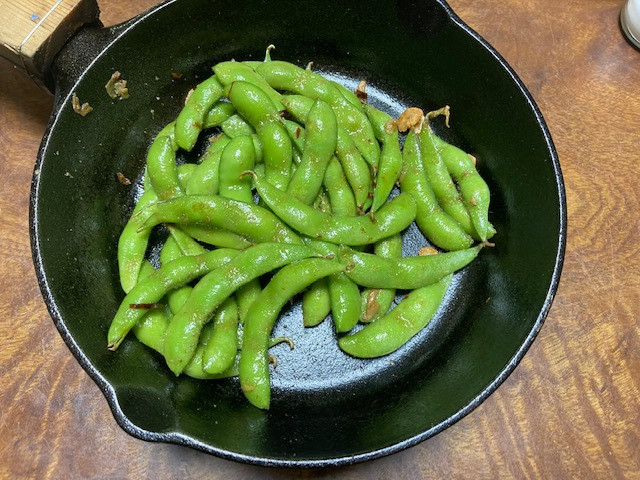 枝豆ペペロンチーノ